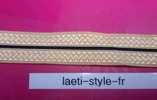 O1403 Ruban 10 Cm Militaire Galon Grade Lurex Noir Et Or Classe Militaria 