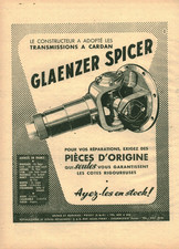 Publicité ancienne transmissions cardan matériel agricole 1955 issue de magazine