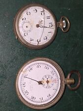 2 montres gousset mécaniques pour pieces