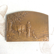 Médaille Plaque Bronze G
