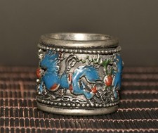 1.2" Vieux argent Cloisonne