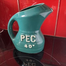 Ancien pichet pot à eau publicitaire PEC 40 de bistrot anisette french No Ricard