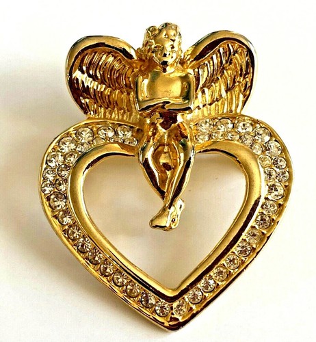 Broche vintage neuve coeur - broche,