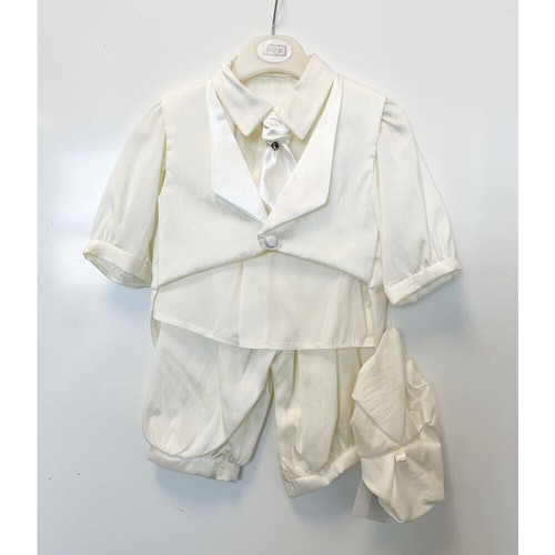 Crème bébé baptême costume - bébé,