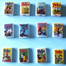 Série complète de 12 fèves BD bande dessinée Radiodays Félix le chat