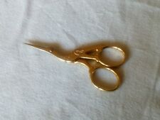ancien Petit Ciseaux de couture, de broderie forme Cigogne Oiseau