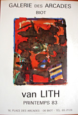 AFFICHE VAN LITH-1983-GALERIE DES ARCADES BIOT- 65X46 CM