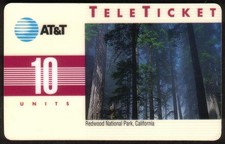 Carte Téléphonique Italienne 10U Parc National De Redwood, Californie (Groupe 3)