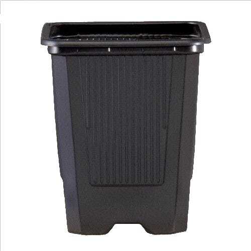 10x pots carrés - 10x, noir