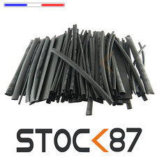 995N3#  10m gaine thermo rétractable 1,5 , 2,5, 4, 6, 10, 13mm noir 2:1