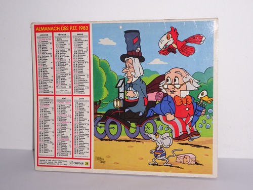 Calendrier ptt almanach - calendrier, la