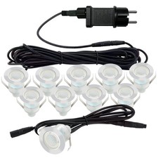 Ensemble d'éclairage LED encastré extérieur Auting - 10 lampes
