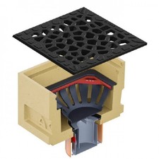 Siphon de sol bas avec garde