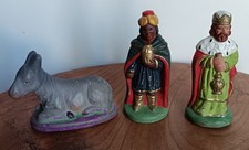Vintage 3 santons de crèche