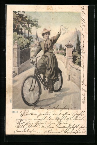 Carte postale allheil dame - allheil, !,