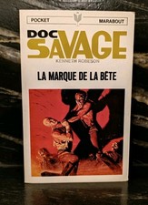 K. ROBESON DOC SAVAGE 5 LA MARQUE DE LA BETE POCKET MARABOUT 25 TBE+ 1968 J BAMA