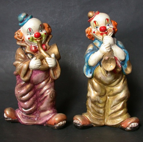 Paire clown ceramique - paire,