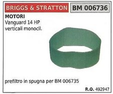Préfiltre D'Air BRIGGS&STRATTON Tondeuse À Gazon Vanguard 14HP