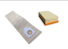 5 Sac D'Aspirateur + 1 Filtre pour Kärcher NT 361 Eco Be M Te à Plis Plats