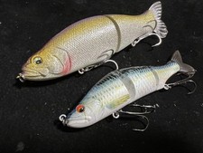 Lot de 2 leurres articulés neufs sans marque Big Bait Bass Fishing Bar Fishing