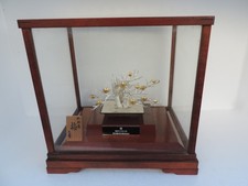 Ancien ornement de prunier Okimono en argent sterling 925 signé japonais Mits...