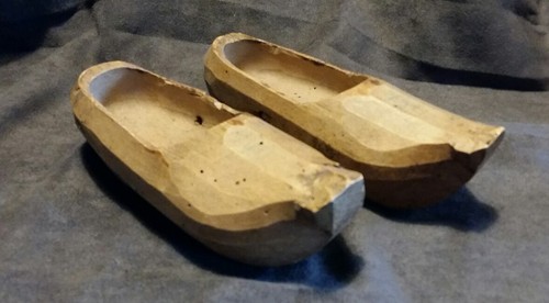 Ancien sabot bois - ancien,