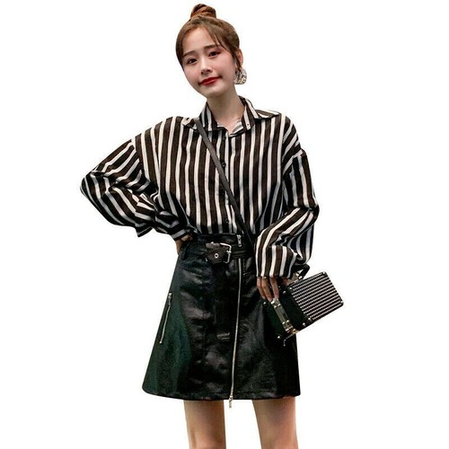 Ensemble jupe simili cuir - simili,