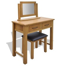 Chêne Table de toilette avec