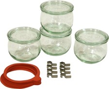 WECK Lot de 4 bocaux 0,5l forme tulipe