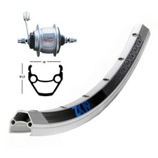 Roue arrière 36 trous frein