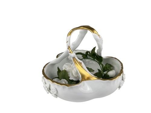 Panier figurine porcelaine - panier,