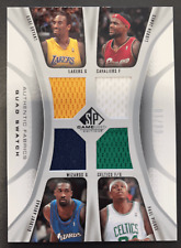 LEBRON JAMES / KOBE BRYANT / ARENAS / PIERCE 2006 UPPER DECK QUAD JERSEY 08/10