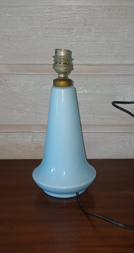 Pied lampe verre opaline - verre,
