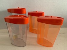 LOT 4 BOITES VERSEUSES ALIMENTAIRE MIFLEX - VINTAGE ORANGE
