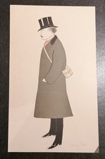 SEM Très rare Caricature Comte de Fels lithographie originale signée