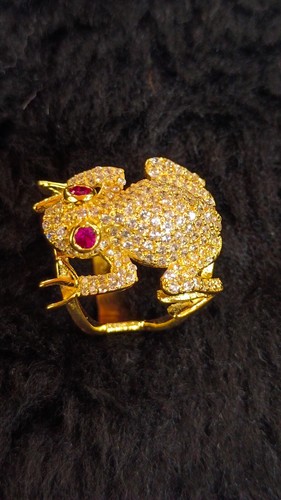 Bague pinky unique - pinky, rubis