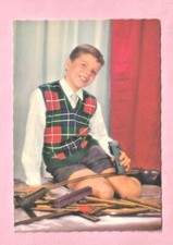 CARTE POSTALE - ENFANT / GARCON ET TRAIN JOUET ELECTRIQUE JOUEF / MECCANO