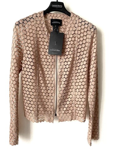 Veste blouson dentelle - veste,