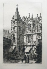 GRAVURE ROUEN Hôtel du
