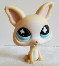 Lps Dog Chihuahua Tan Blue Eyes Authentic Pet #836