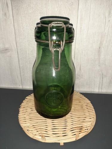 Bocal verre vert - verre,