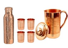 Pichet à eau en cuivre pur