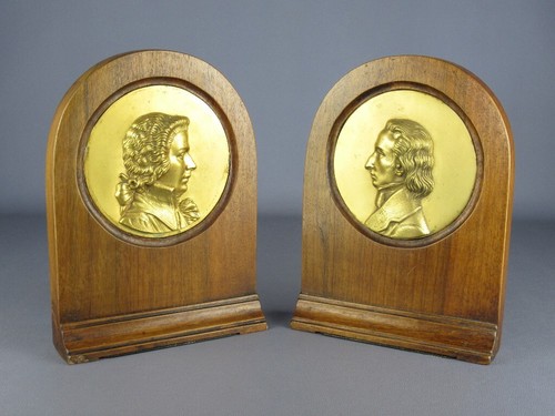 Serre livres bois sculpture - bois,