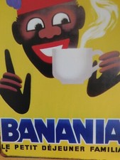 ★★ MAGNIFIQUE PLAQUE PUBLICITAIRE  BANANIA
