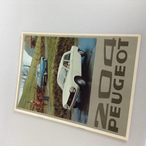 Brochure peugeot 204 - brochure,