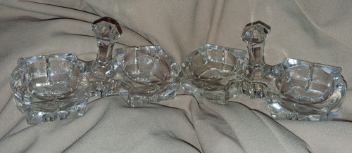 Anciens salerons double - , en