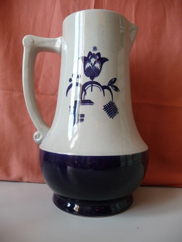 Ancien pichet faïence gris - pichet, en