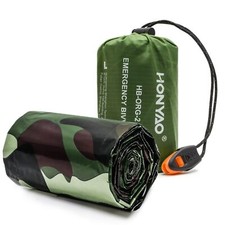 Sac de Couchage de Survie Sac de Couchage d'urgence Bivvy de Survie Léger Cam...