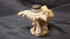 Ancien encrier coquillage  décor  