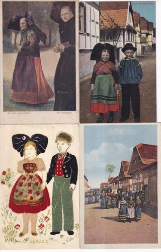 Lot cartes postales - de,